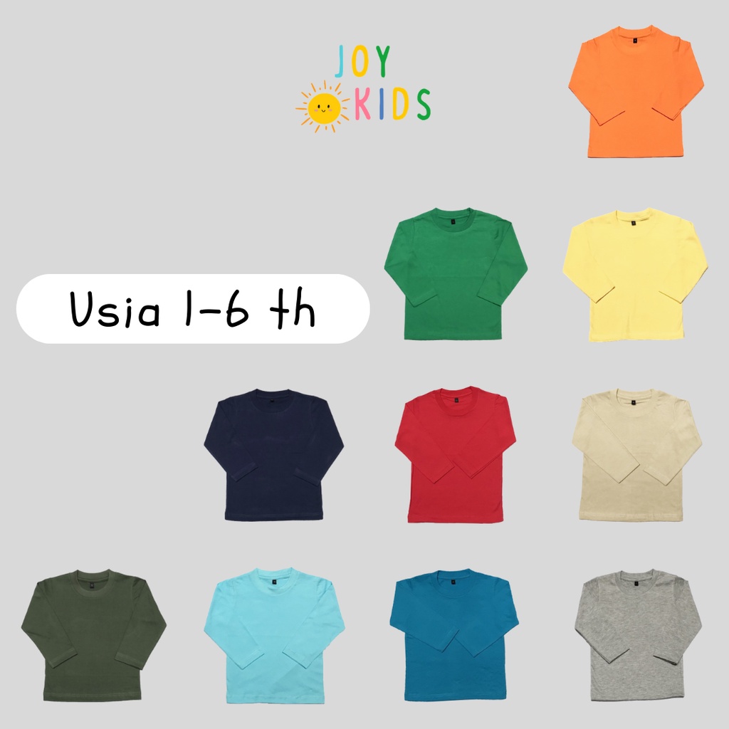 KAOS ANAK LAKI-LAKI POLOS KUALITAS PREMIUM