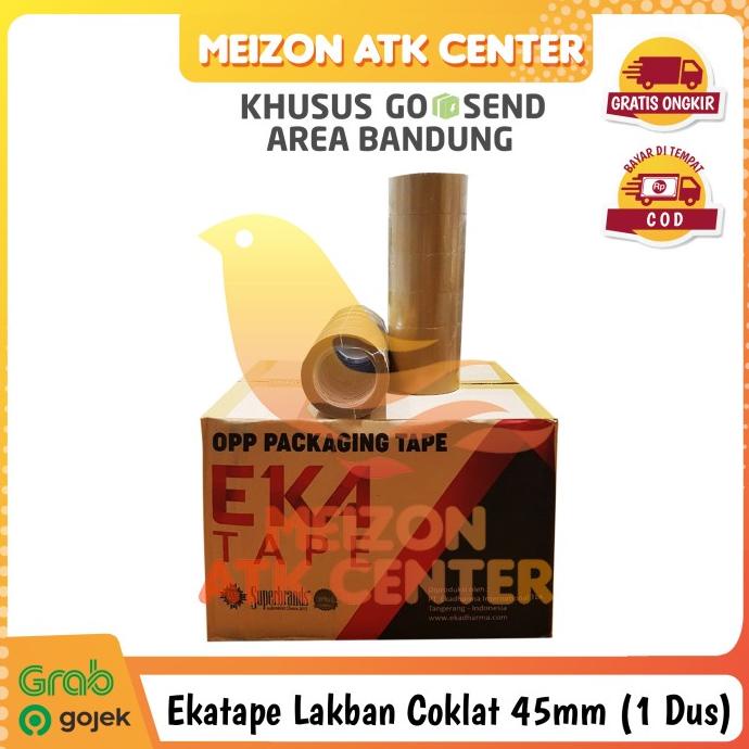 

KHUSUS GOSEND!! Lakban Bening /Coklat Ekatape 45mmx85Y (PER DUS=72ROL)