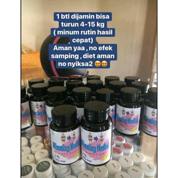 1botol slimming herbal (isi 30kapsul)