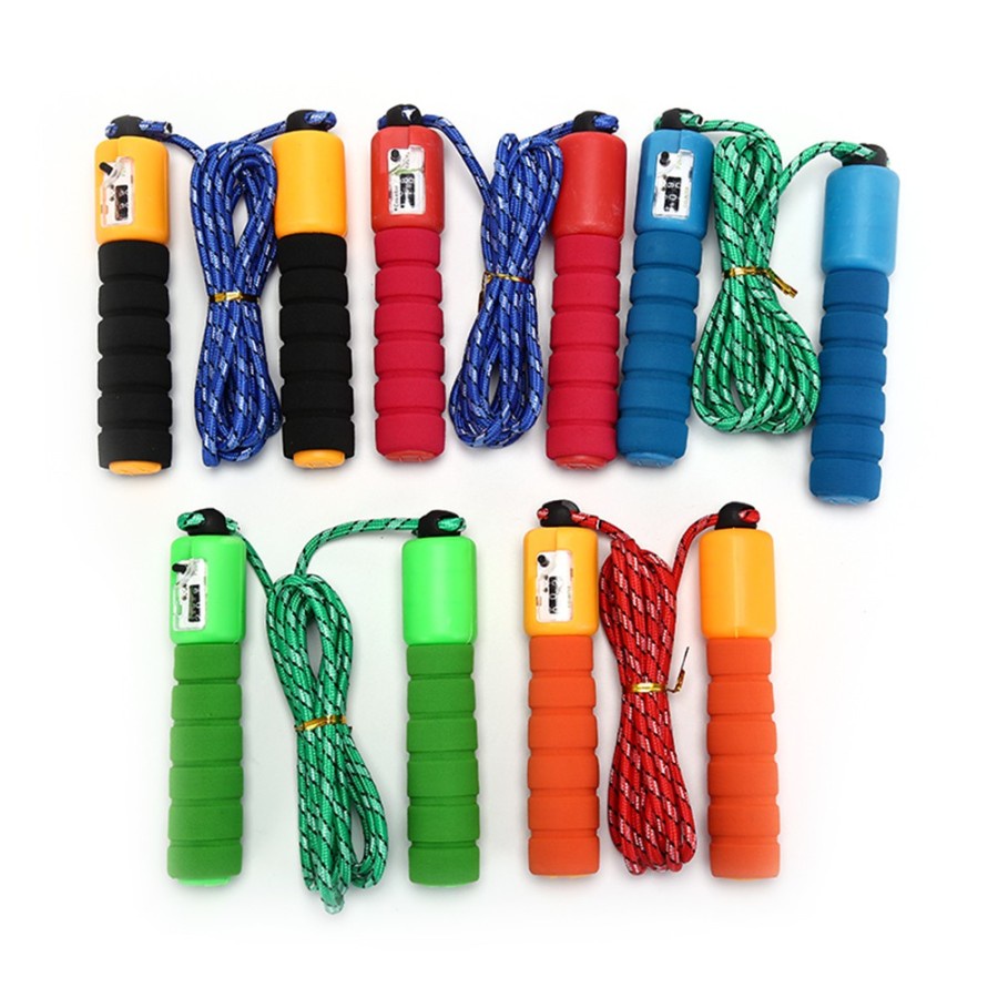 Jump Rope Skiping Soft Handle with Counter / Tali Lompat Skipping Dengan Penghitung Loncatan / Tali Skipping Lompat tali