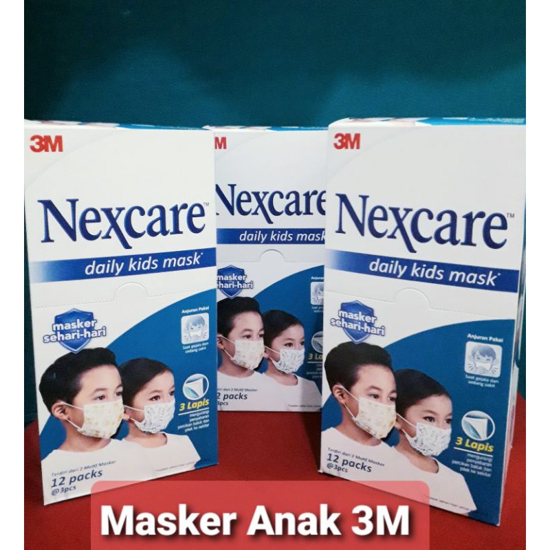 Nexcare Masker Anak 3M ( Harga Per Box )