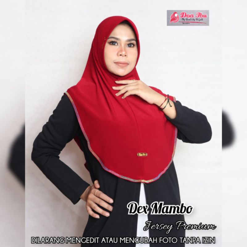 DOA IBU HIJAB  || Hijab Polos Standar overdex pelangi by DOI