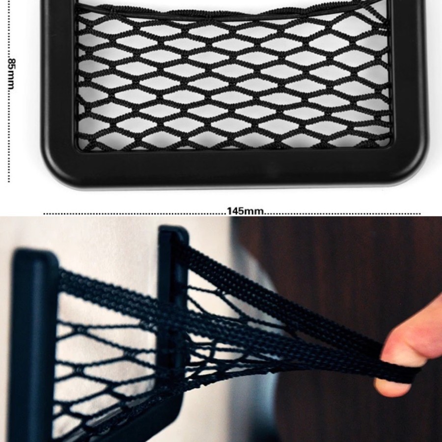 Car Net Organizer Pocket Kantong Jaring Mobil Small Penyimpanan Barang