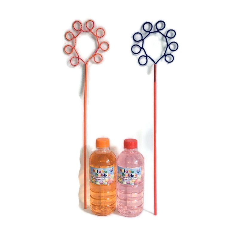 Aflaha Bubble - Refill Gelembung Sabun 2 X 350Ml + 2 Tangkai Besar /Isi Ulang Balon Sabun Bubble Gun