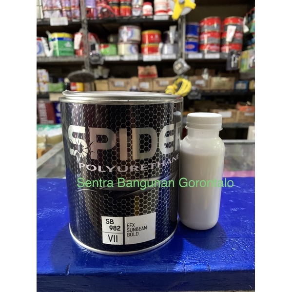 Cat SPIDER PU xiralic gold lembayung emas by Spider Pu