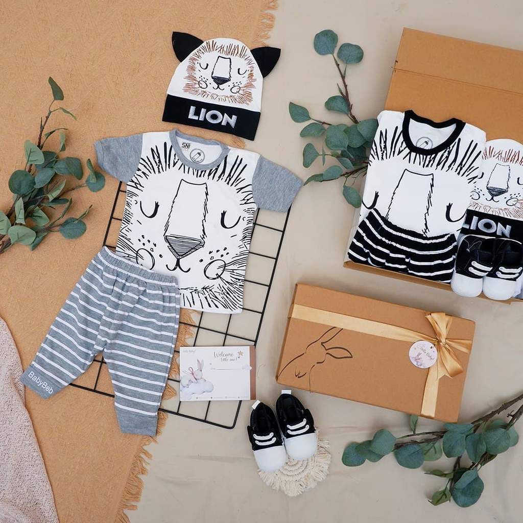 LIO036 Boys Baby Hampers 0-12 months/ Hampers bayi newborn/ Kado bayi/ baby boys gift set-Winston Grey