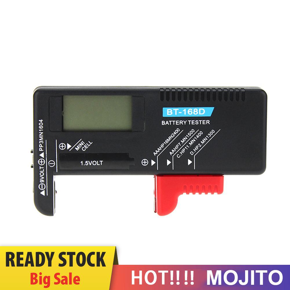 MOJITO BT168D Smart LCD Digital Batteries Tester Electronic Measure Checker for 9V