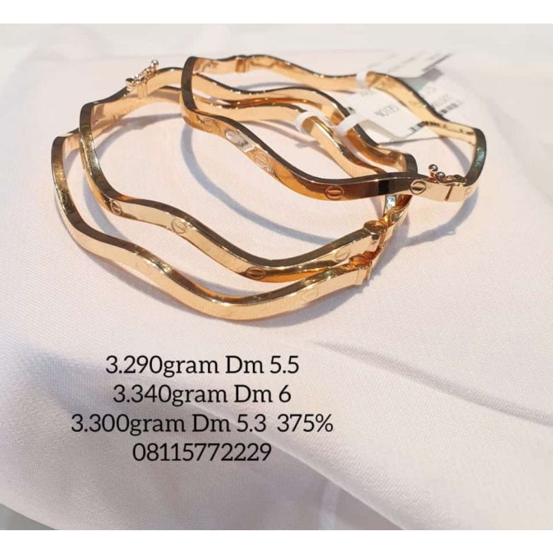 gelang cekak Cartier emas Jakarta 375%8k