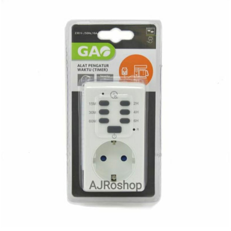 GAO Stop Kontak Timer Manual