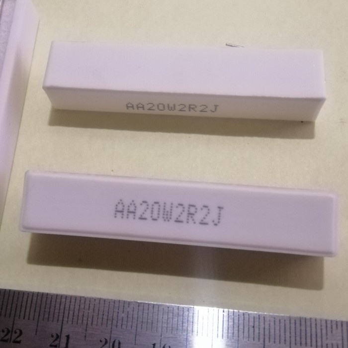 3pcs 2R2J 2,2Ohm 2,2R 2,2 Ohm 2R2 J 20W 20 Watt Resistor Kapur Tahanan R