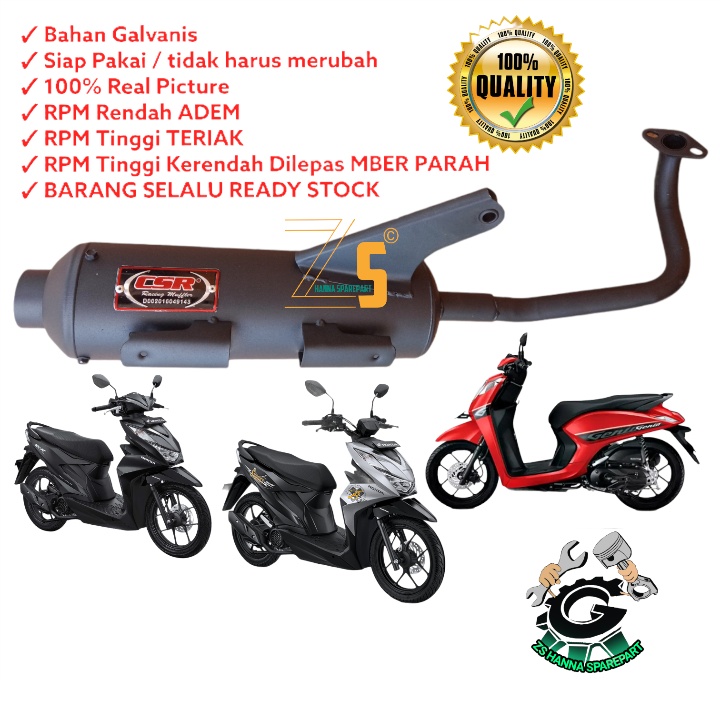 KNALPOT RACING HONDA BEAT FI NEW LED 2020 2021 2022 / HONDA BEAT STREET