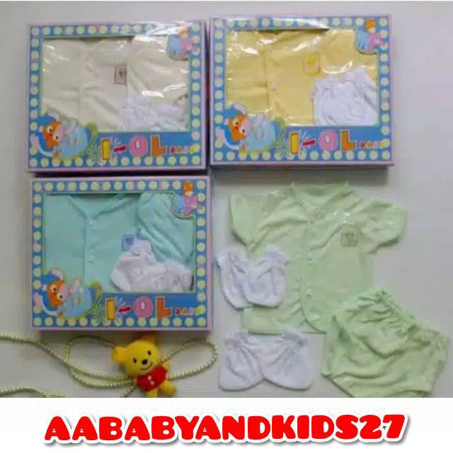 BABY GIFT SET BOX IOL-BABY SET IOL MURAH-KADO BAJU BAYI SET DUS IOL-BABY SET IOL MURAH MERIAH