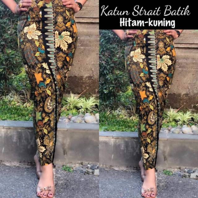 Kamen Bali grosir Kamen Bali Katun Strait Batik Hitam Kuning Oleh Oleh Bali