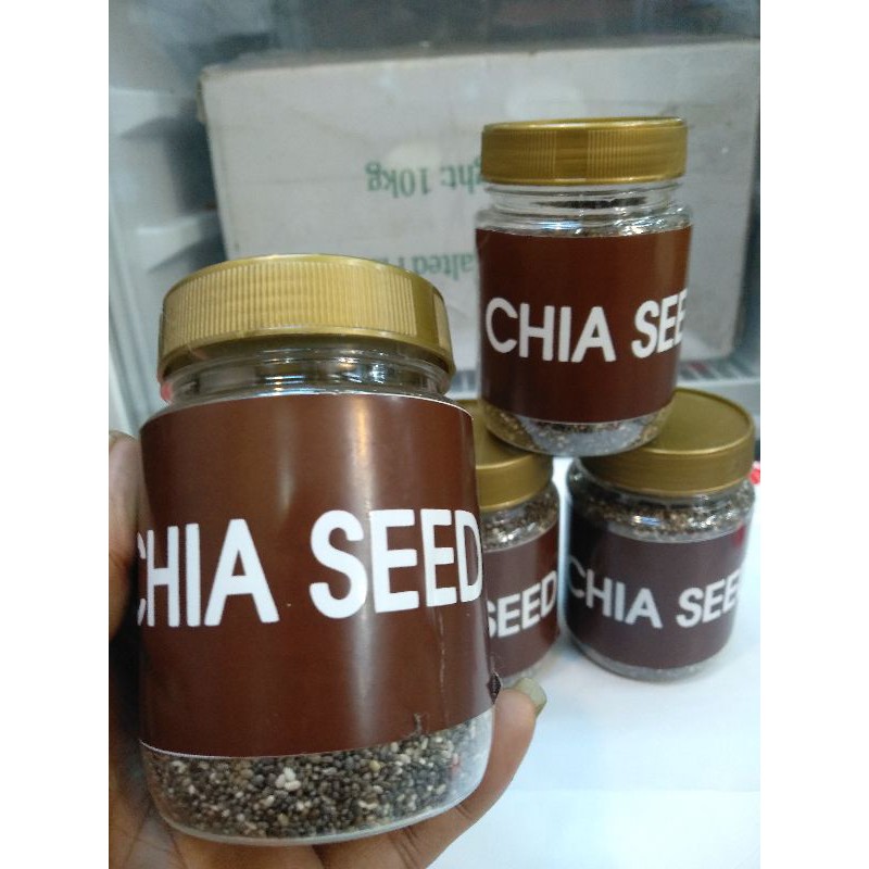

[Black chia seed 200 gram]biji chia seed import/black chia seed