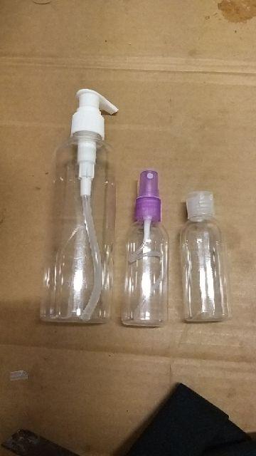 Botol Plastik Pet 60 Ml Bening Kepala Flip Top Natural Minimal 30 Pcs