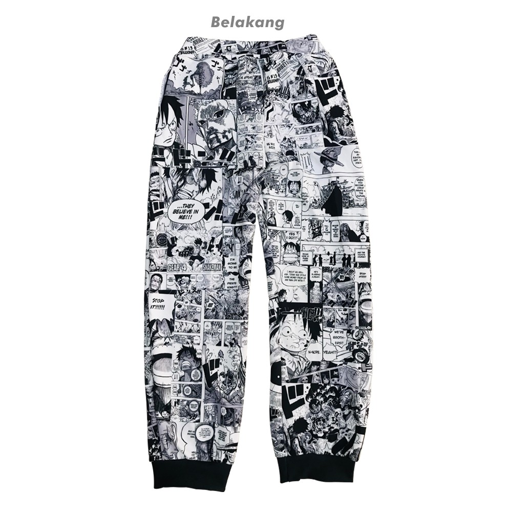 Celana Olahraga Jogger Onepiece Mugiwara Fullprint