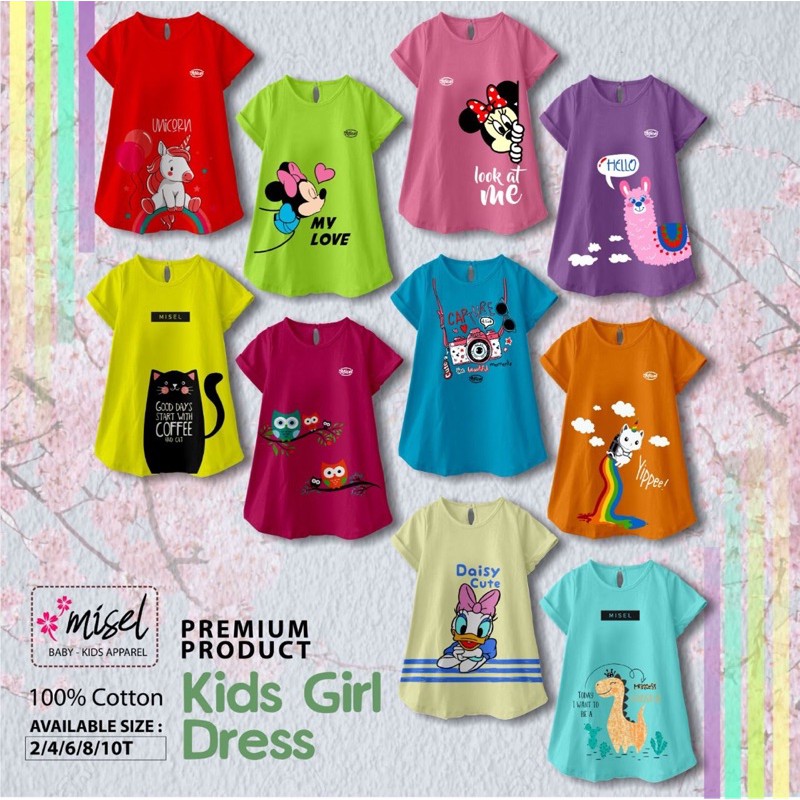 DRESS ANAK SABLON MISEL USIA 1-9 TAHUN DRESS SMILE OVAL