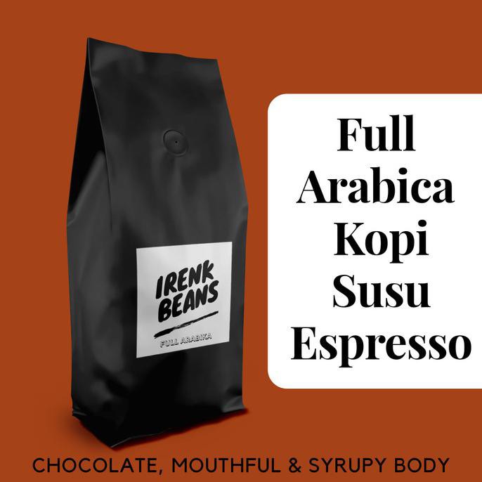 

FULL ARABIKA PREMIUM IRENK BEANS GAYO BALI KOPI SUSU ESPRESSO 1KG