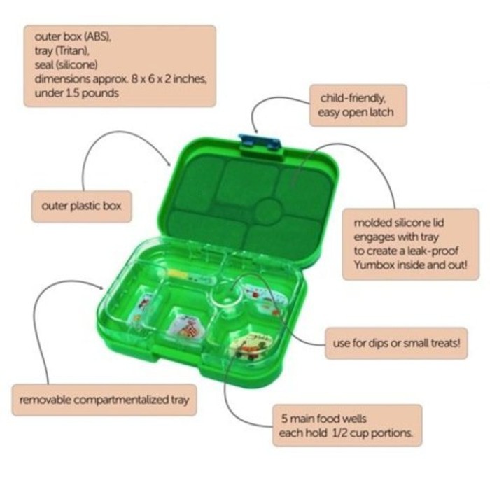Yumbox Original 6 compartments - Neptune Blue