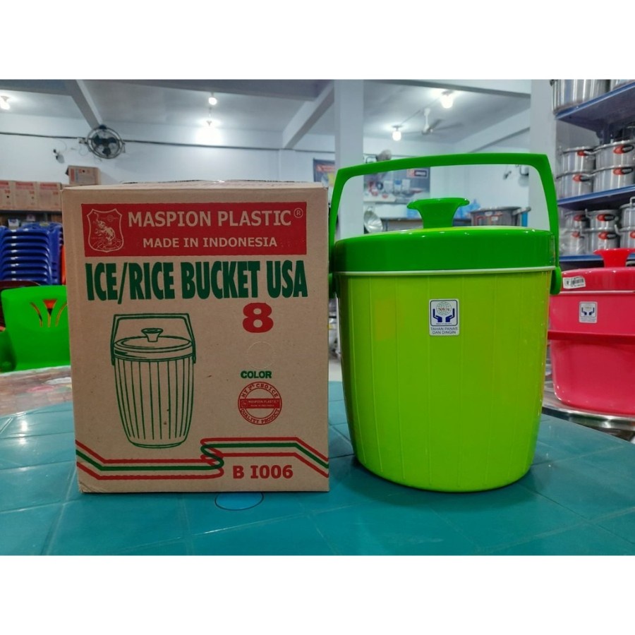 MASPION Ice / Rice Bucket / Tempat Nasi  USA 8 Liter BI 05