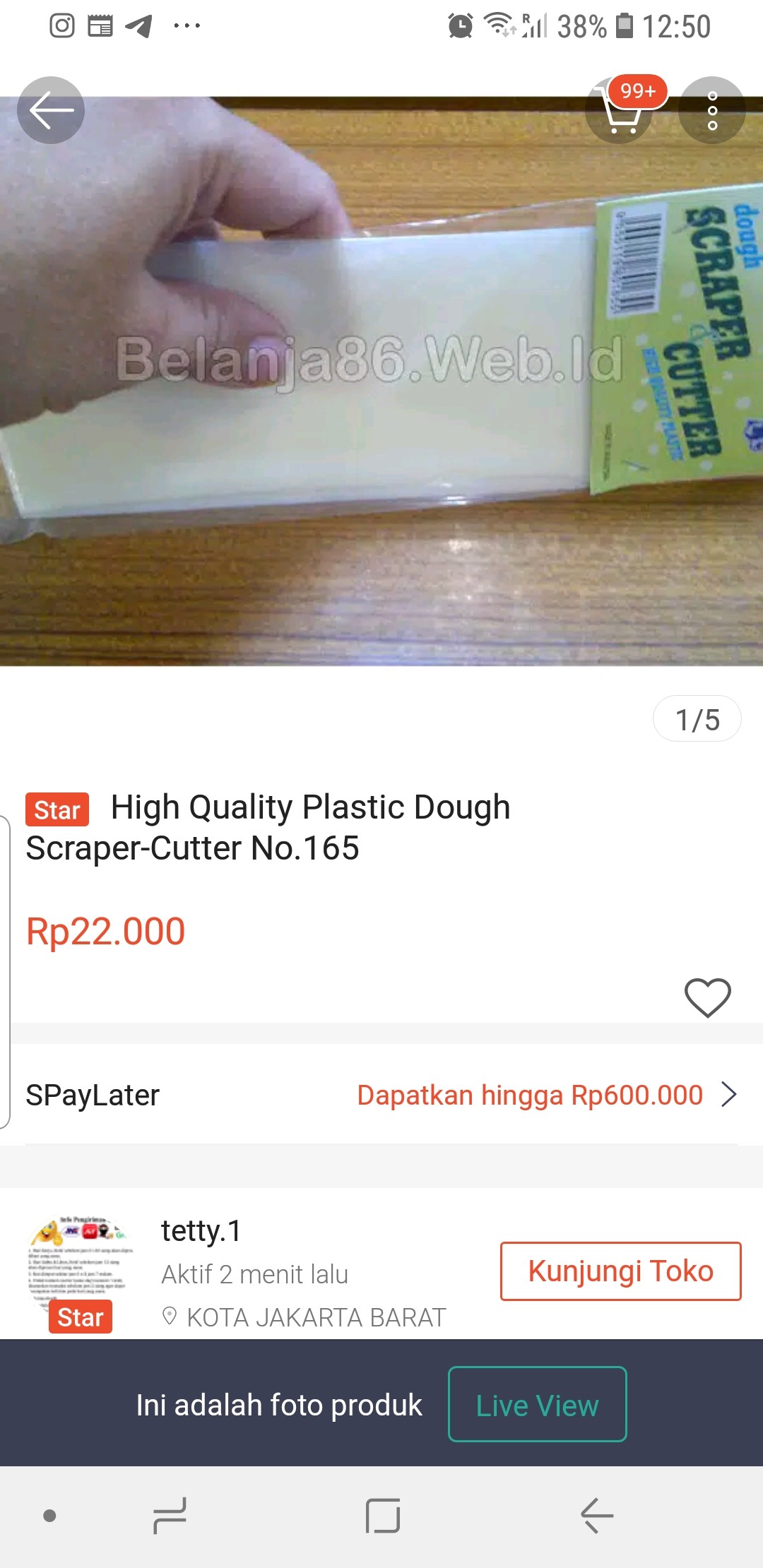High Quality Plastic Dough Scraper-cutter No.165