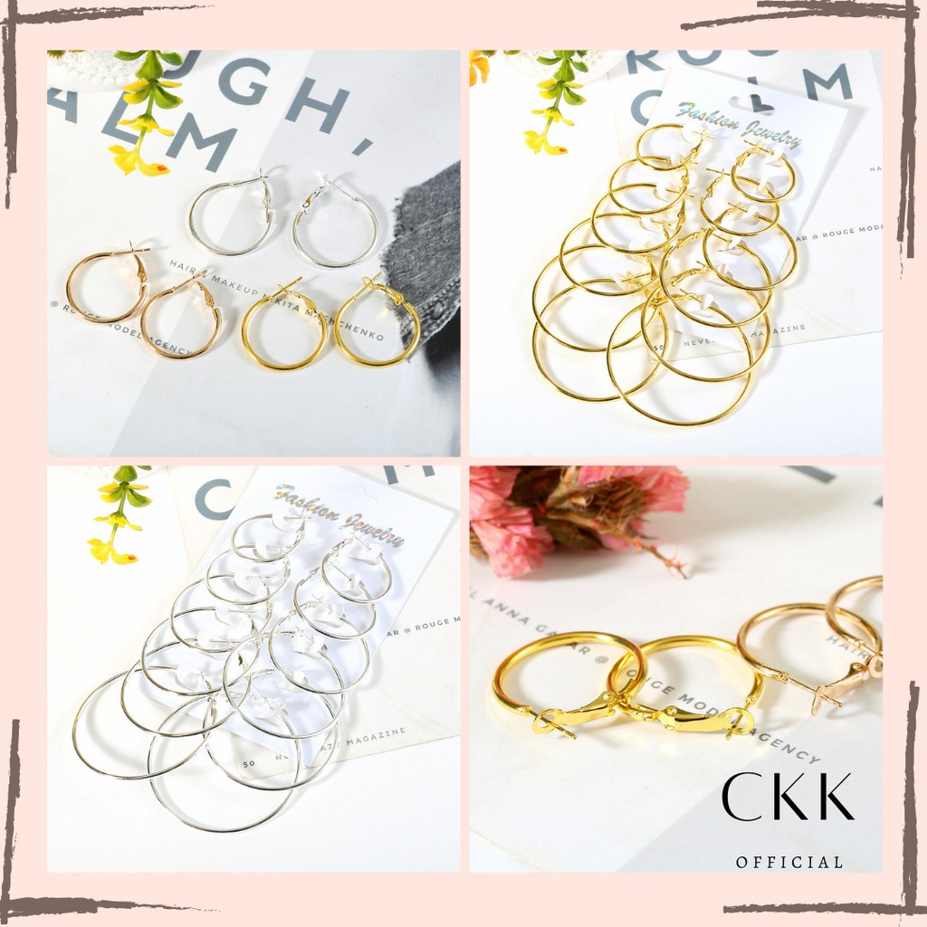 ➰CKK➰Anting 6 Set Ring FA04 Fashion Wanita Korea Aksesoris Murah