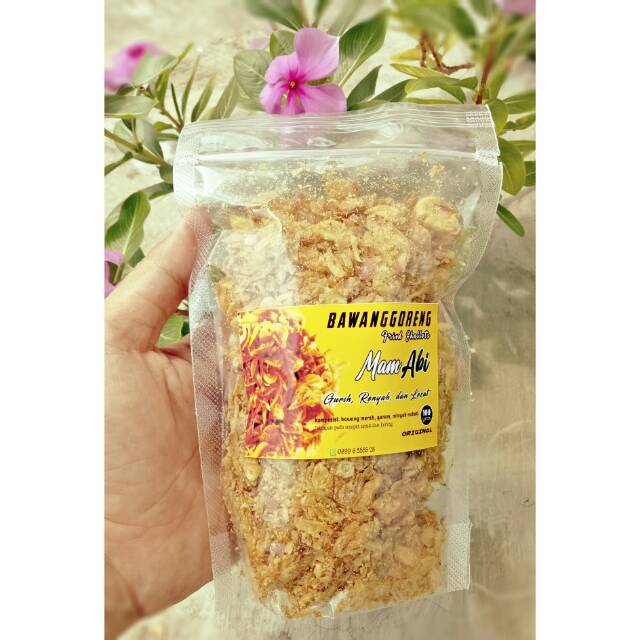 

Bawang Goreng kemasan Pouch Ziplock 100 gram rasa Original