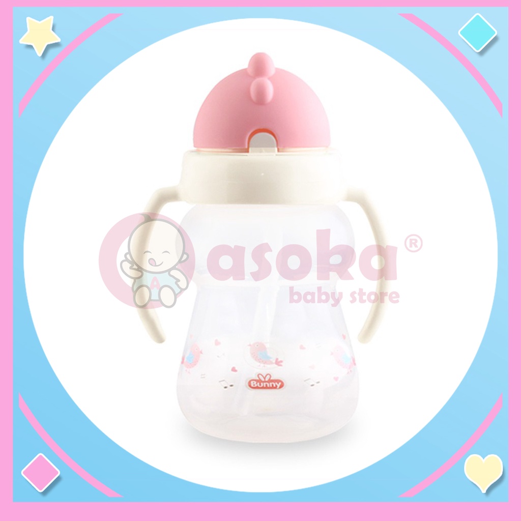 Lusty Bunny Training Cup With Straw - Botol Minum Bayi ASOKA