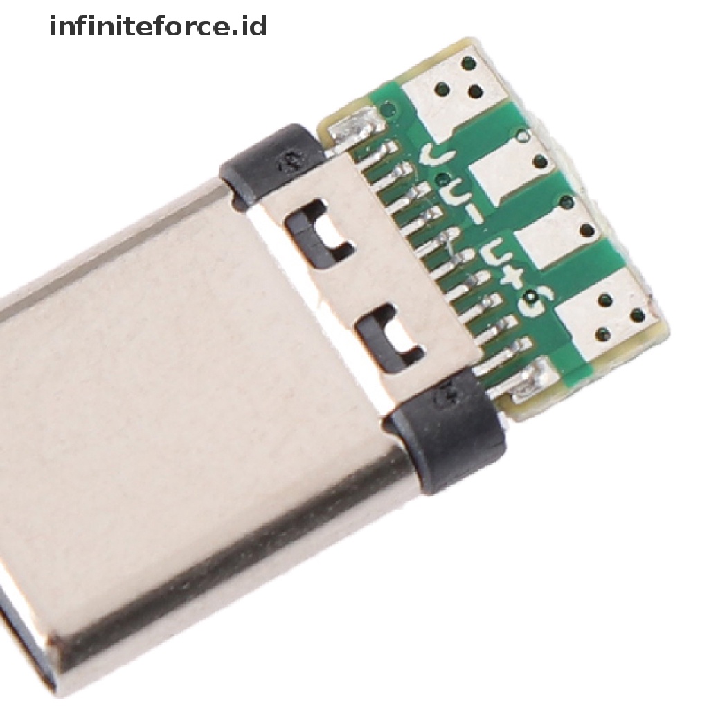 (infiniteforce.id) 5pcs Soket Konektor USB 3.1 Tipe C Male DIY Untuk PC