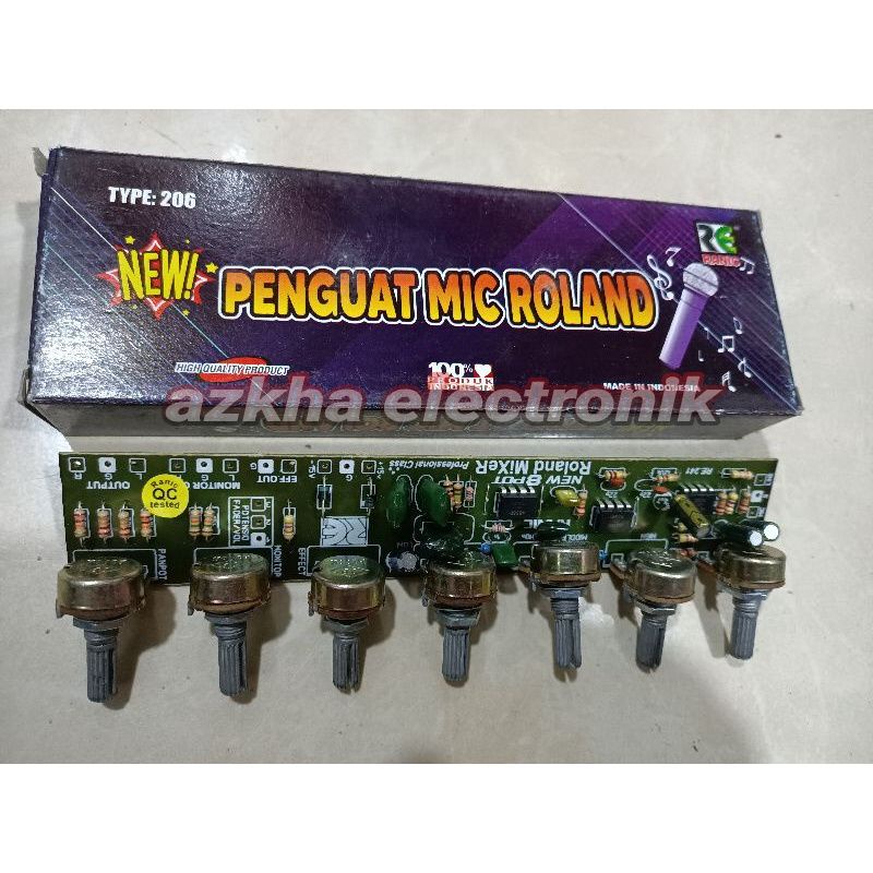 penguat mic  roland Mixer 7potensio