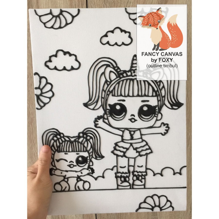 

DISKON KANVAS LUKIS ANAK OUTLINE TIMBUL GAMBAR LOL Suprise Doll 2 - Double PERALATAN MELUKIS ANAK