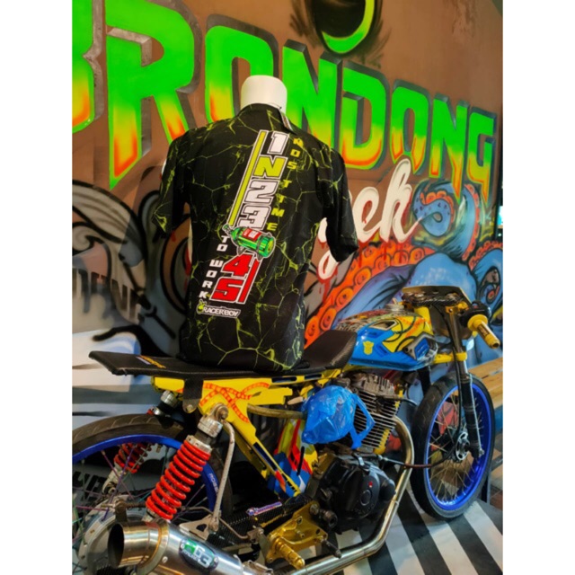 Kaos Brondong Proyek Hitam motif