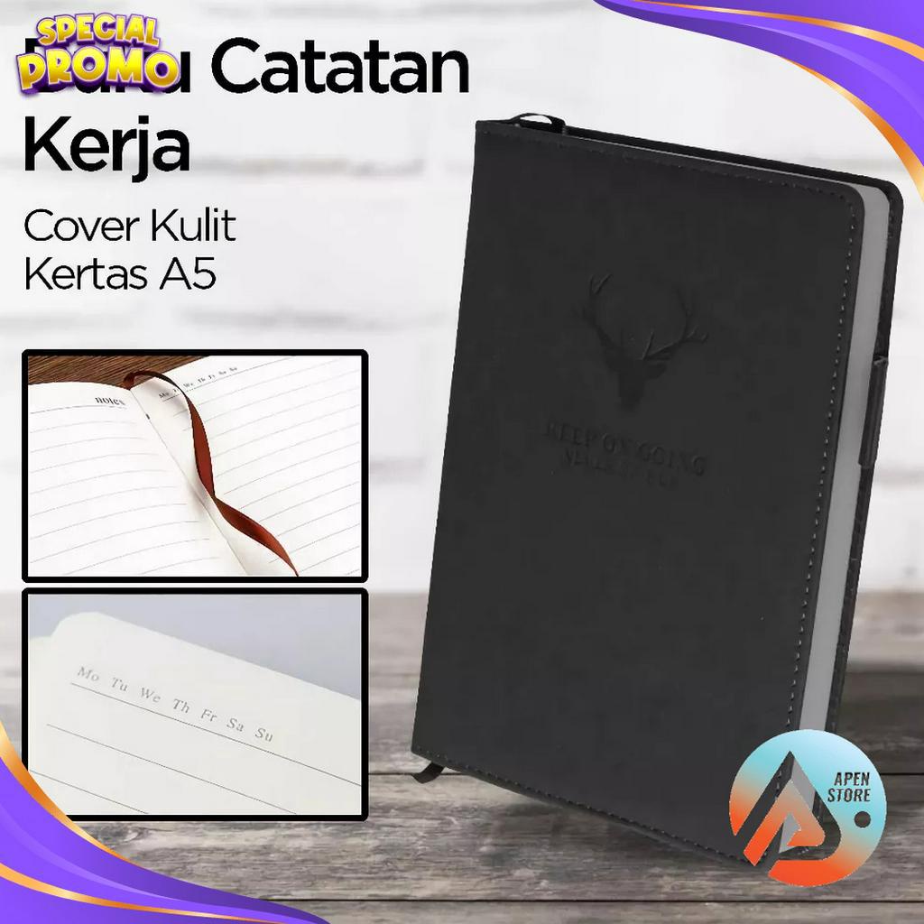 

KESEMPATAN TERBATAS APEN Buku Catatan Kerja Notebooks Cover Kulit Kertas A5 CW525