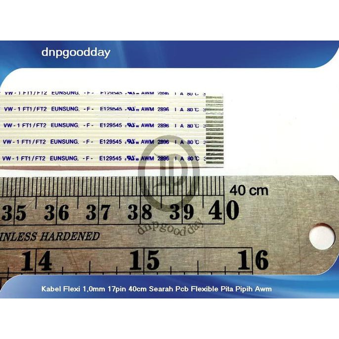 

Kabel Flexi 1,0Mm 17Pin 40Cm Searah Pcb Flexible Pita Pipih Awm Dnpgood11 Buru Order