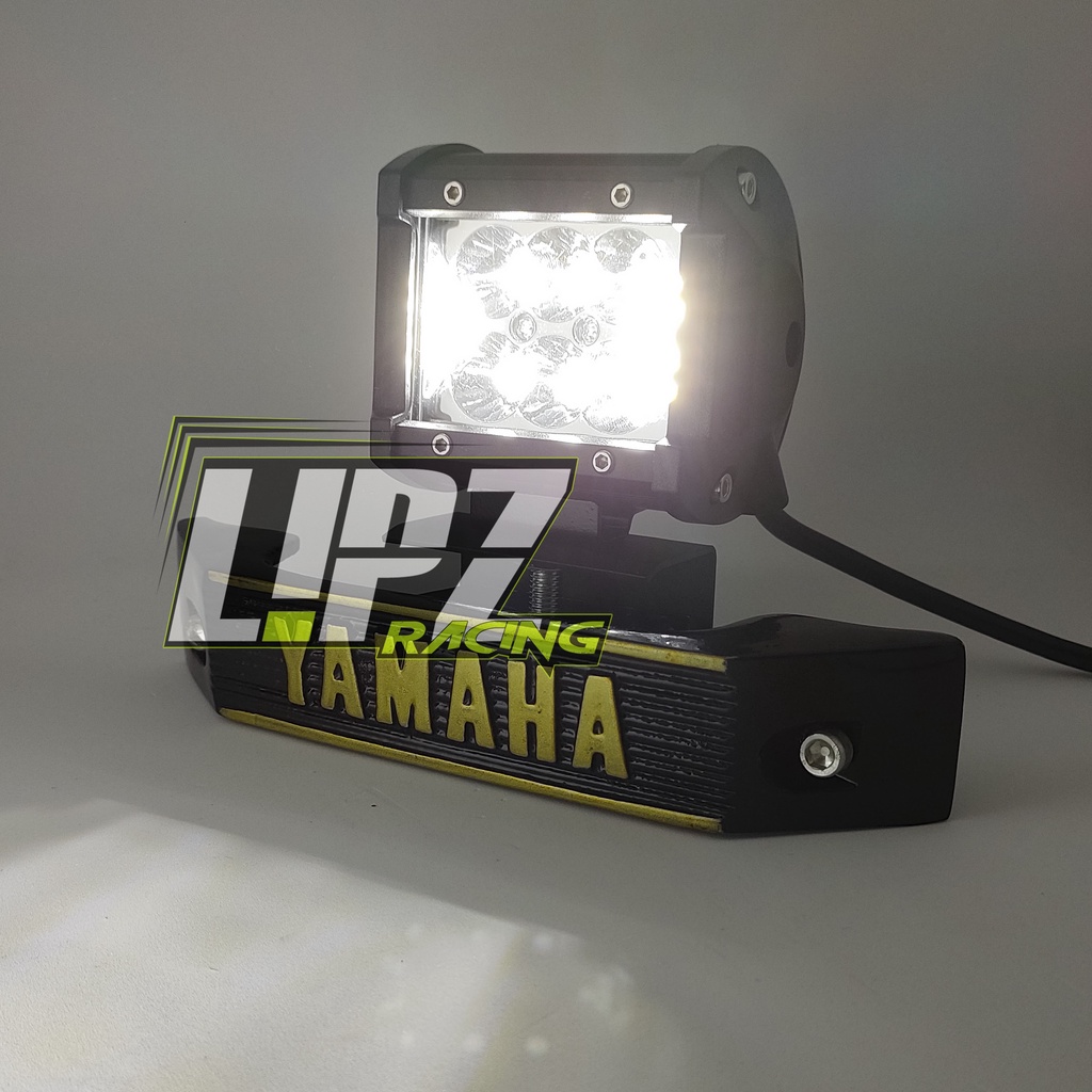 TERBARU LAMPU DEPAN RX-KING LED FULL SET BREKET MODEL CR-4765 LED 12 PEARL BAHAN BESI ALUMINIUM