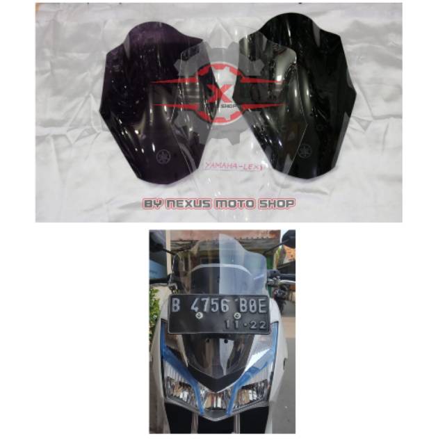 windshield lexi visor model thailand lexi visor yamaha lexi pendek