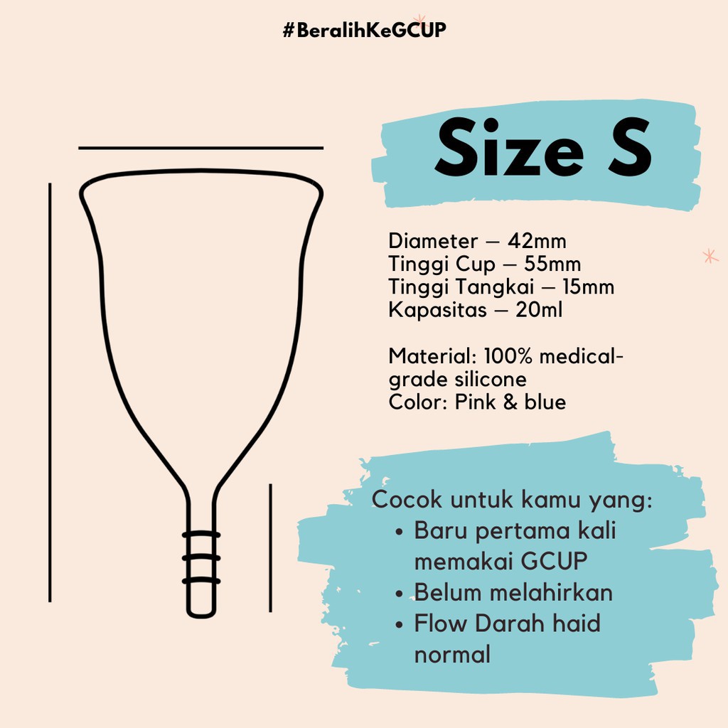 G cup - Girls Menstrual Cup - Reusable - Gcup