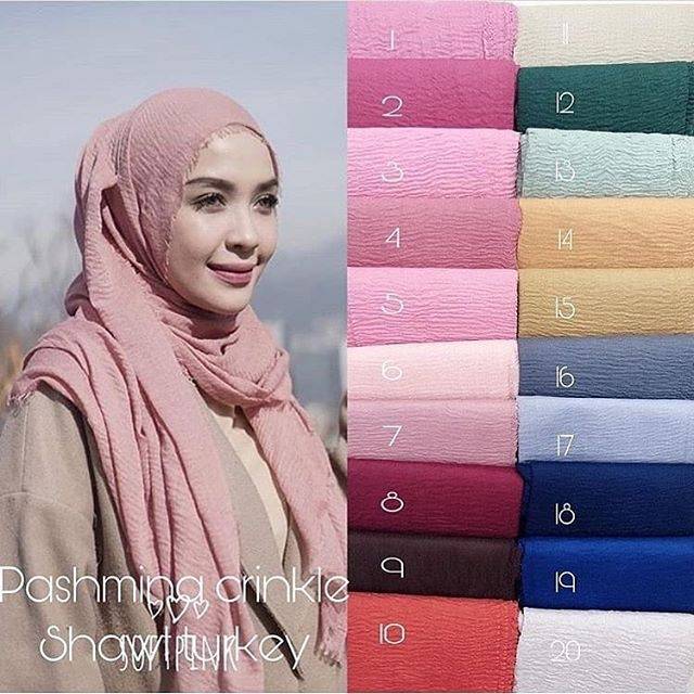 30+ Ide Keren Pashmina Kusut Umama