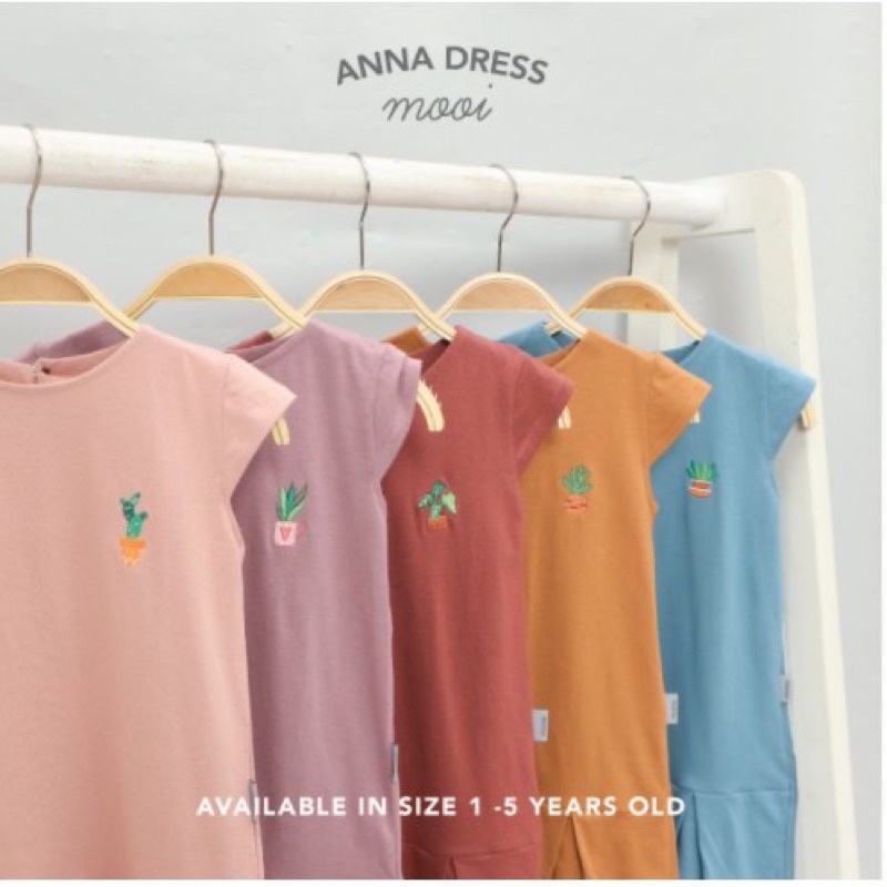 Mooi DRESS ANNA / Baju Terusan Anak Perempuan