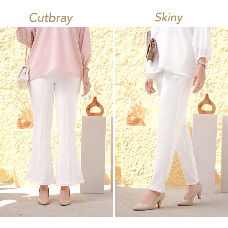 Ounadoutfit Cutbray scuba premium basic | comfirtable cutbray pants | celana wanita nyaman | scuba pants | cutbray pants