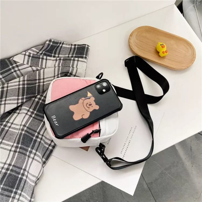 N_B_S / GNEI COM Tas Selempang Wanita Tas Selempang UNISEX MINI Tas Selempang Pria Dan Wanita Slingbag Bag Mini
