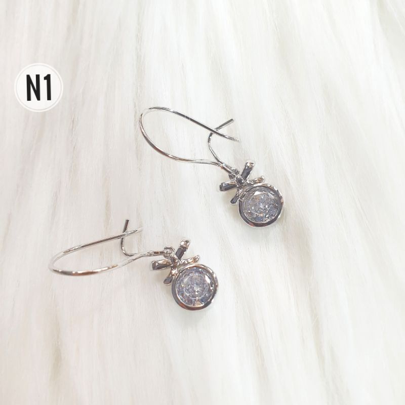 Anting Silver Dan Gold Xuping Permata Pita Perhiasan Fashion 03062201