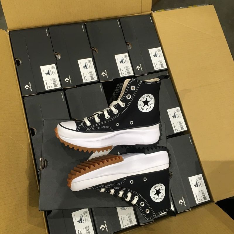 CONVERSE RUN STAR HIKE LUGGED HIGH BLACK WHITE BNIB RESMI