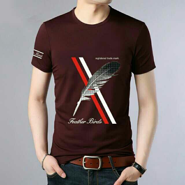 Kaos Pria Atasan Basic Dewasa Import Santai Laki2 Keren Binx - Kaos Lengan Pendek Alung / Kaos Distr