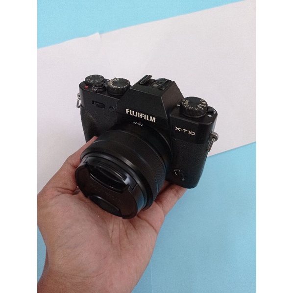 Fujifilm XT10 Lensa Kit 15-45mm Kamera Mirrorless Original Bergaransi VG - Likenew