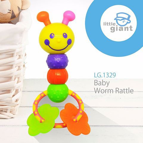 LITTLE GIANT Baby Worm Rattle LG.1329/ MAINAN BAYI