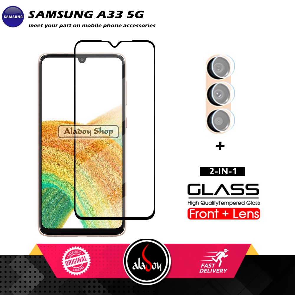 PAKET Tempered Glass Layar Samsung A33 5G 2022 Free Tempered Glass Camera