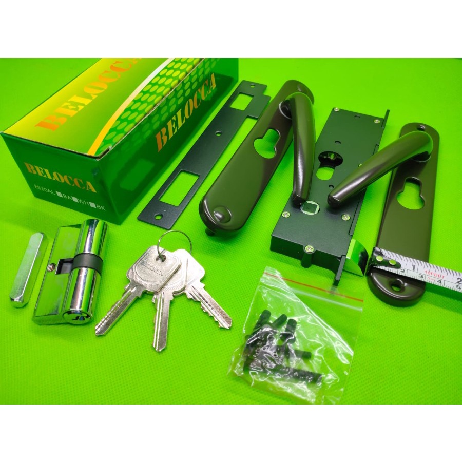 KUNCI PINTU ALUMINIUM EXPANDA TERSEDIA BANYAK WARNA/HANDLE GAGANG PEGANGAN PINTU KAWAT/Door lock / Kunci pintu set pintu besi kawat nyamuk/Kunci Handle Pintu Kawat Nyamuk Set Expanda Alumunium Tralis Brown/