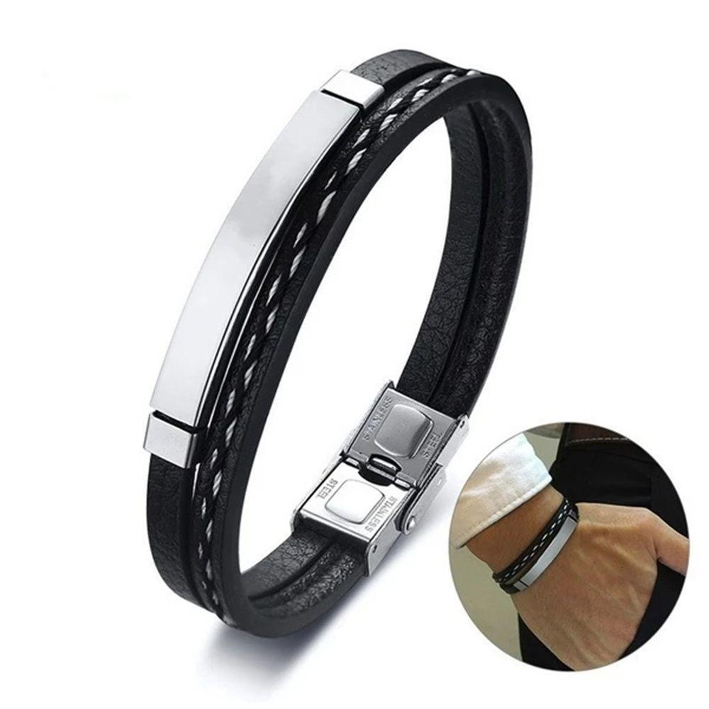 Preva Bangle Stainless Steel Anti Karat Trendi Rekreasi Warna Kontras Bangle Lepas Pasang