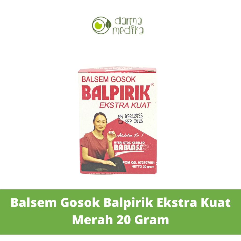 Balpirik Balsem Gosok Ekstra Kuat 20 gram 20gram